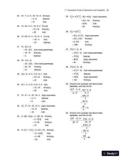 Solution Manual for Beginning and Intermediate Algebra and College Algebra: A Corequisite Solution - Page 10 preview image