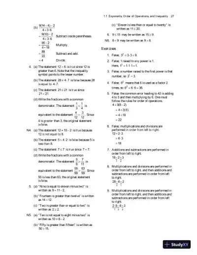 Solution Manual for Beginning and Intermediate Algebra and College Algebra: A Corequisite Solution - Page 8 preview image