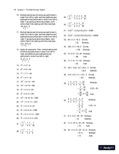 Solution Manual for Beginning and Intermediate Algebra and College Algebra: A Corequisite Solution - Page 9 preview image