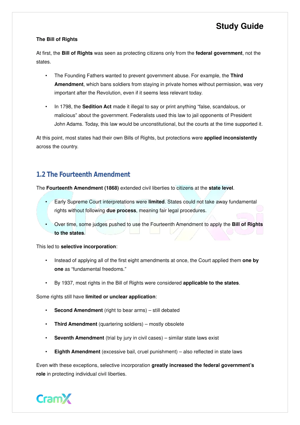 American Government - Civil Liberties - Page 2 preview image