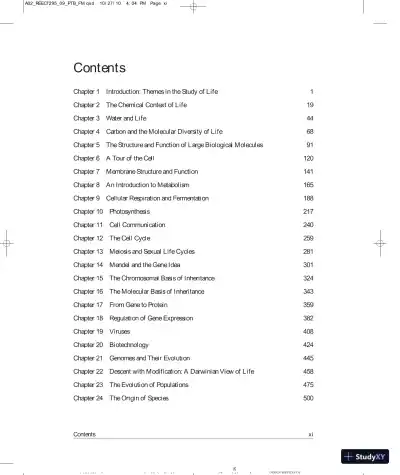 Test Bank For Campbell Biology Plus Masteringbiology, 9th Edition - Page 5 preview image