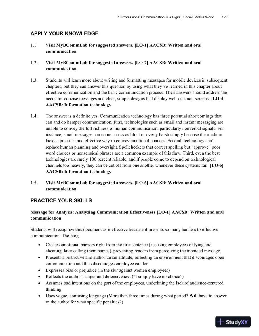 Excellence in Business Communication, 12th Edition Class Notes, page 19