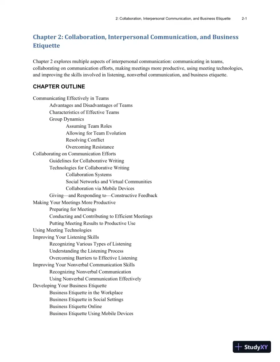 Excellence in Business Communication, 12th Edition Class Notes, page 23