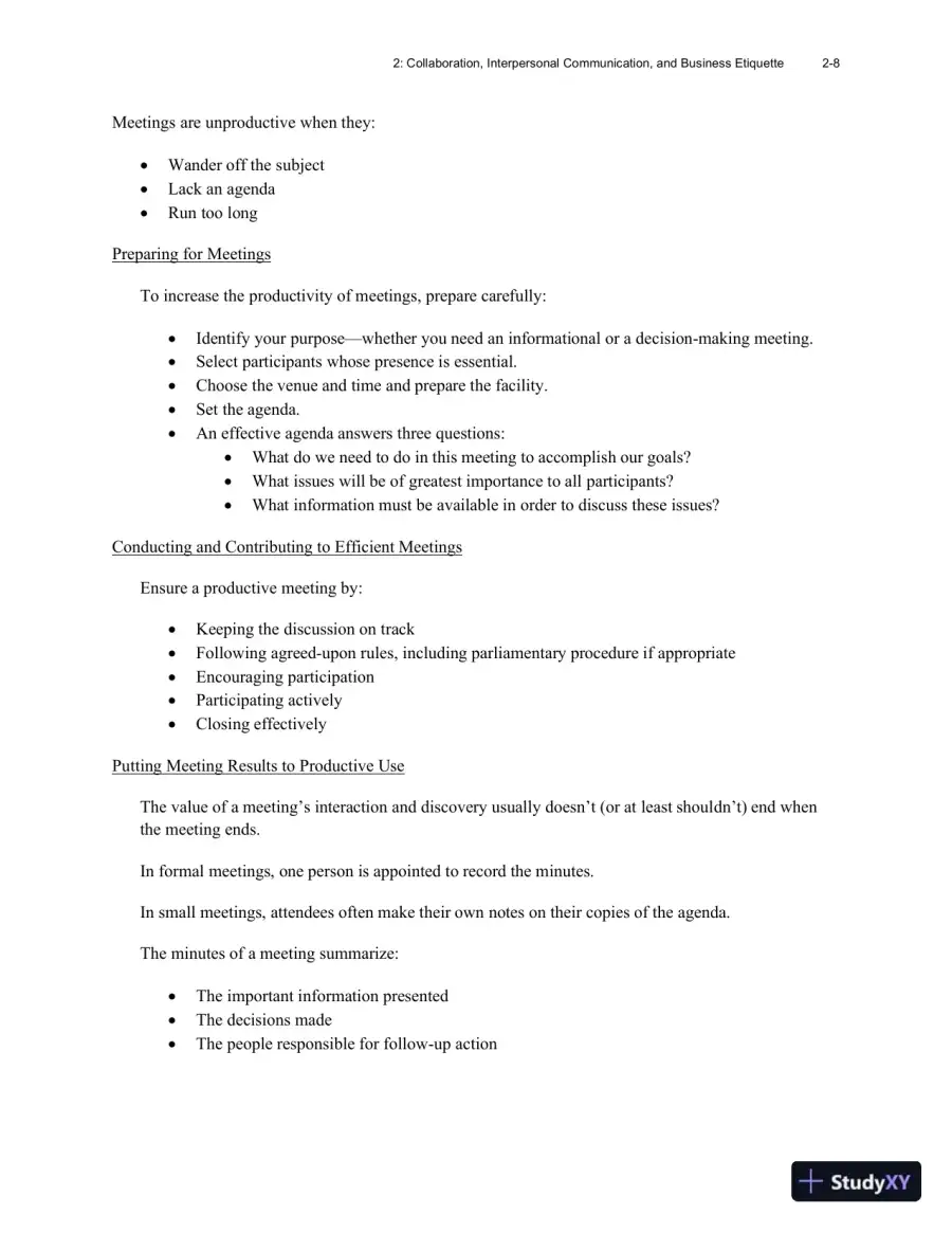 Excellence in Business Communication, 12th Edition Class Notes, page 30