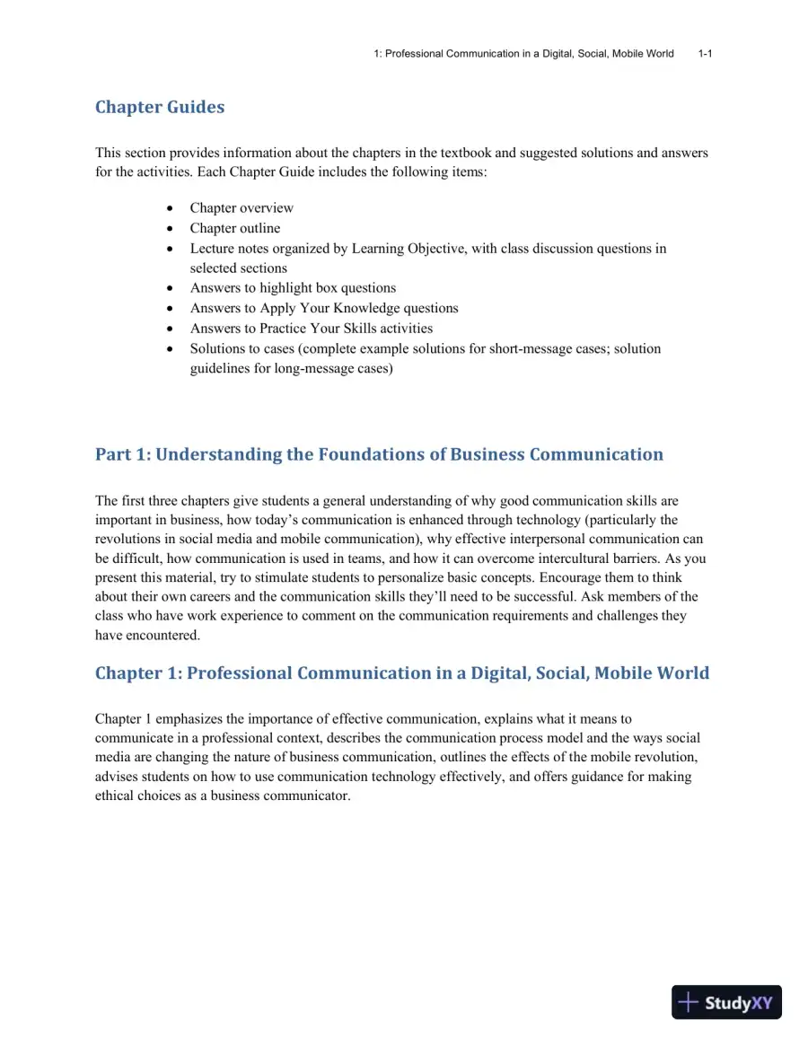 Excellence in Business Communication, 12th Edition Class Notes, page 5