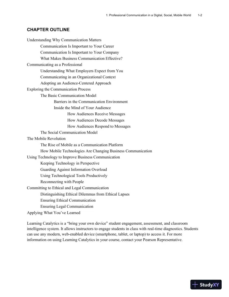 Excellence in Business Communication, 12th Edition Class Notes, page 6