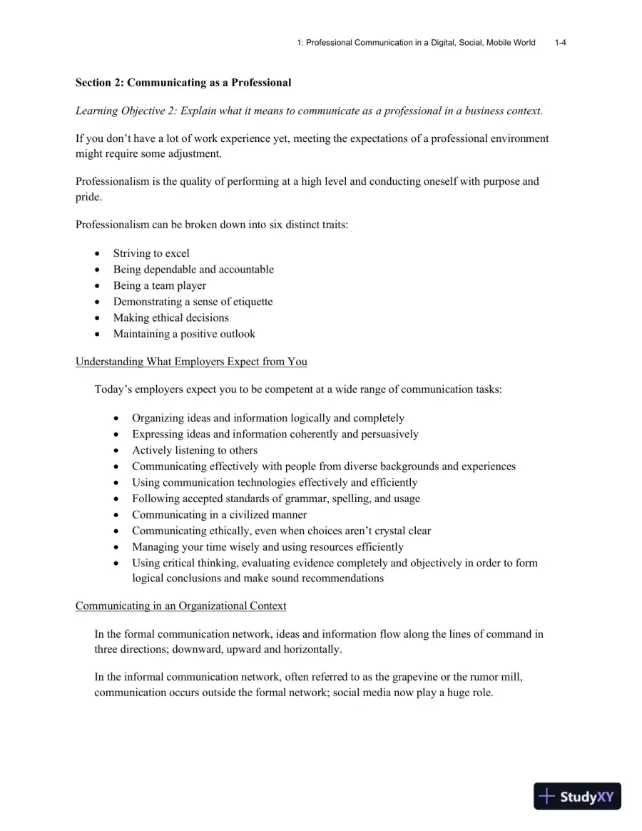 Excellence in Business Communication, 12th Edition Class Notes, page 8