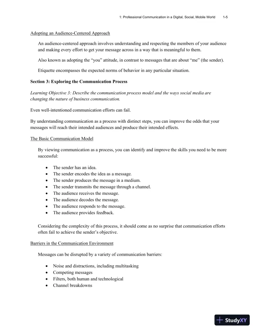 Excellence in Business Communication, 12th Edition Class Notes, page 9