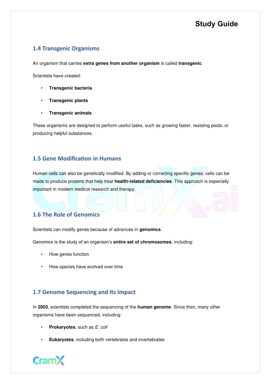 Biology - Recombinant DNA and Biotechnology, page 2