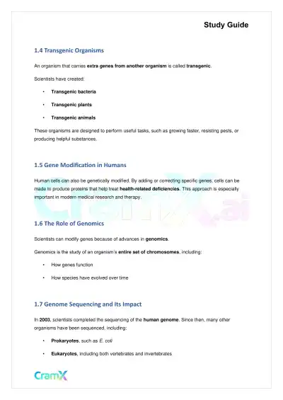 Biology - Recombinant DNA and Biotechnology - Page 2 preview image
