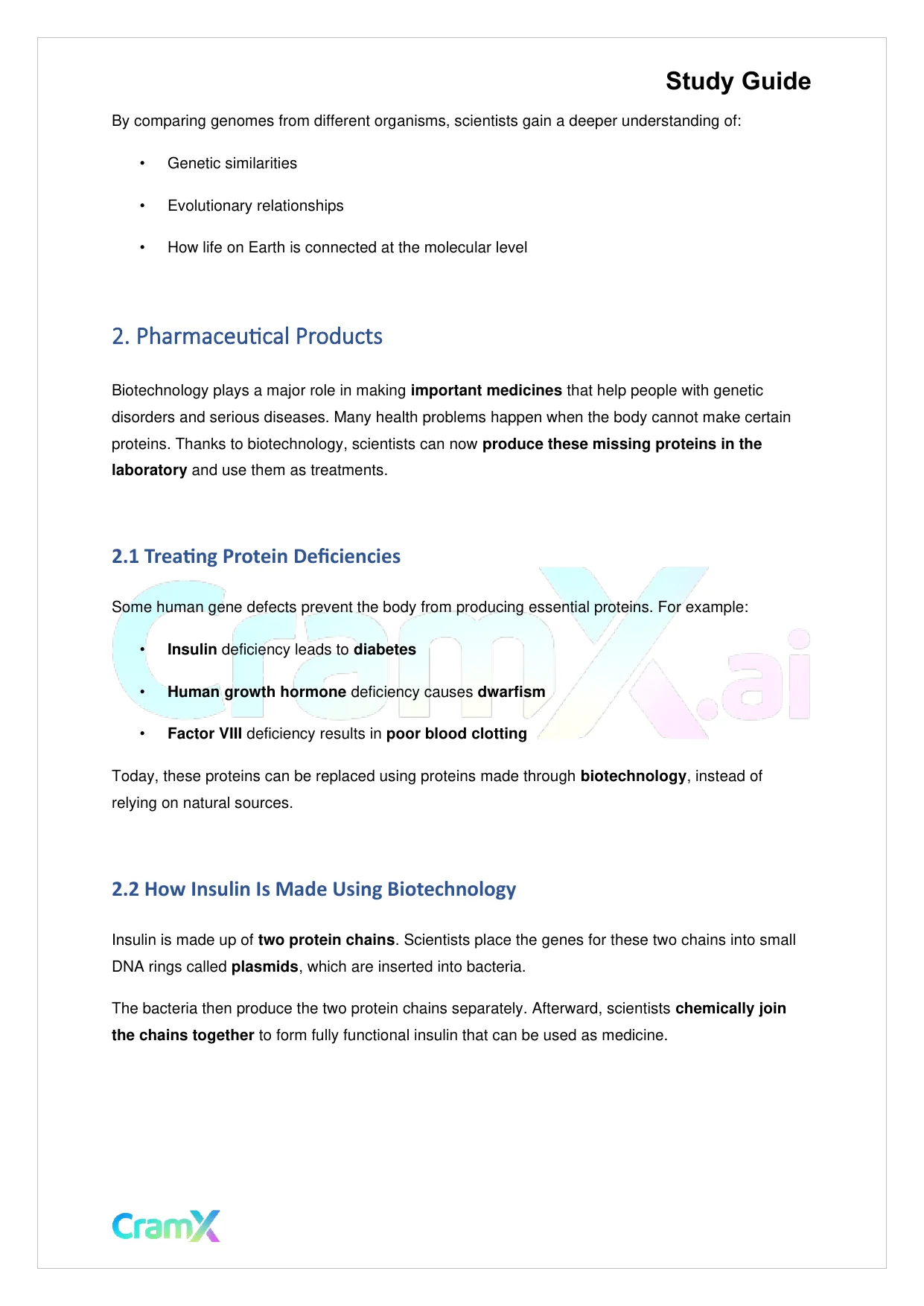 Biology - Recombinant DNA and Biotechnology - Page 3 preview image
