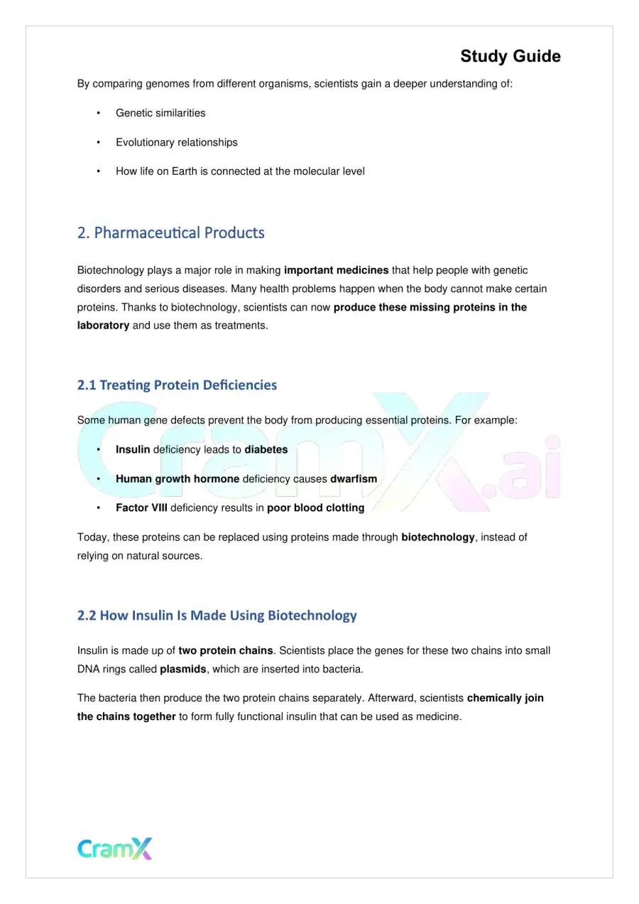 Biology - Recombinant DNA and Biotechnology, page 3