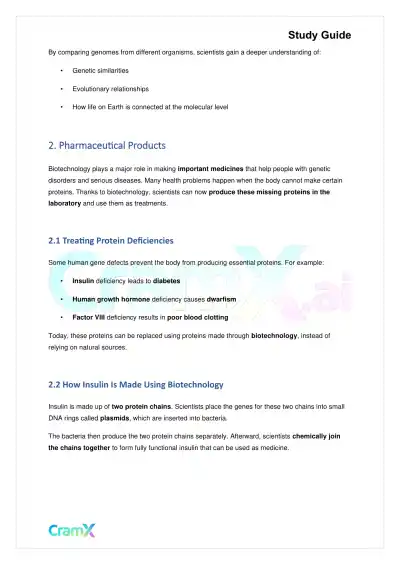 Biology - Recombinant DNA and Biotechnology - Page 3 preview image
