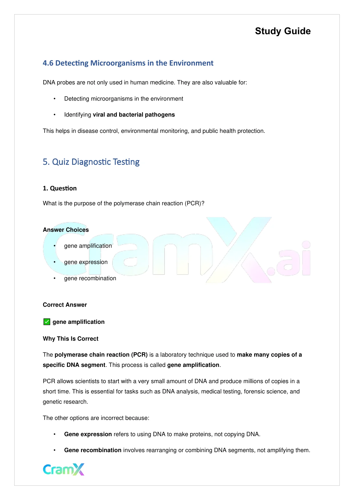 Biology - Recombinant DNA and Biotechnology - Page 8 preview image