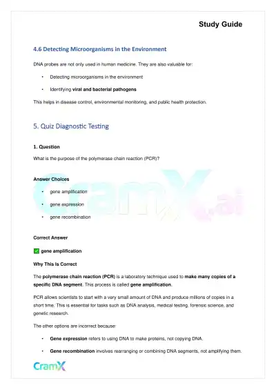 Biology - Recombinant DNA and Biotechnology - Page 8 preview image
