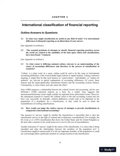 Solution Manual for Comparative International Accounting, 13th Edition - Page 15 preview image