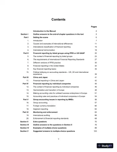 Solution Manual for Comparative International Accounting, 13th Edition - Page 3 preview image