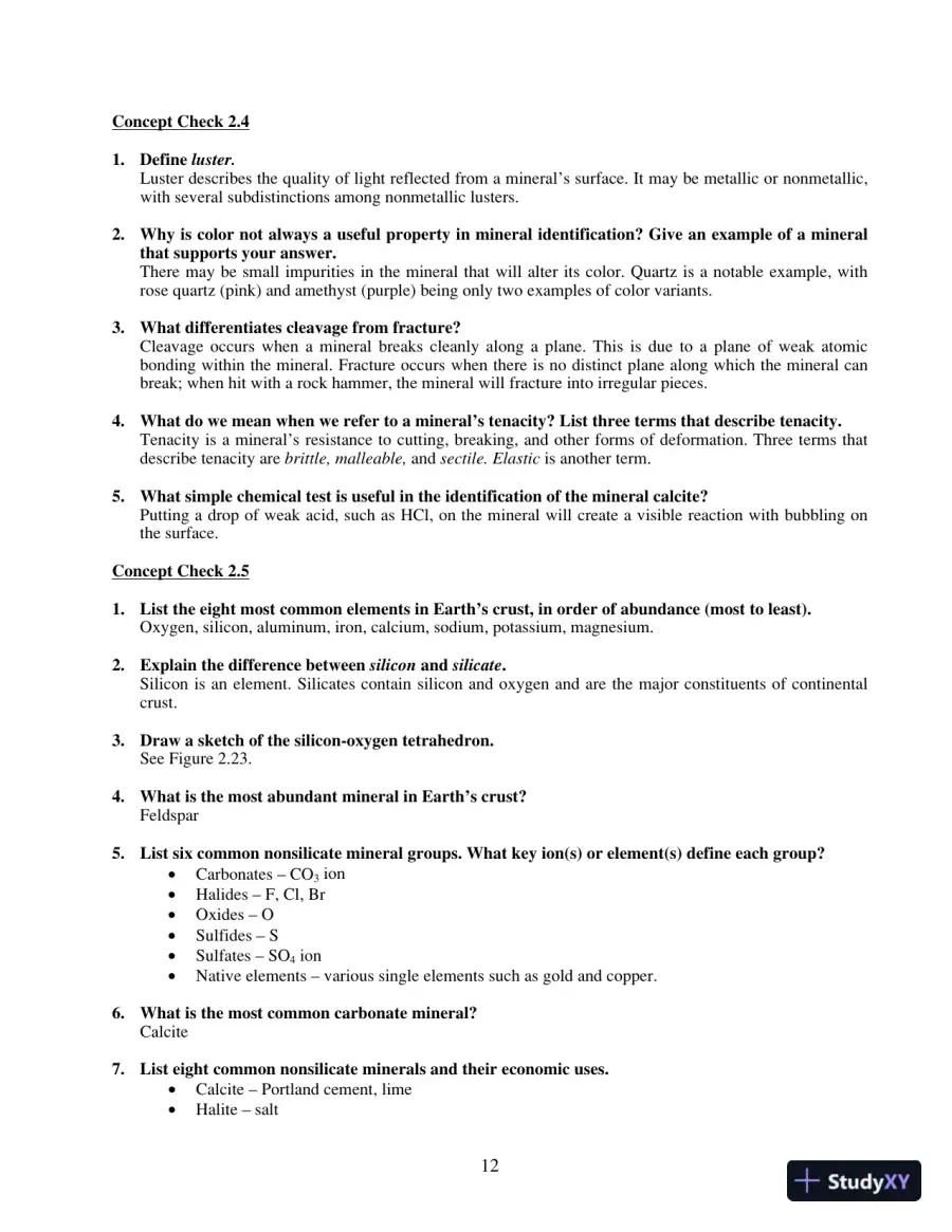 Solution Manual For Earth Science, 14th Edition, page 13