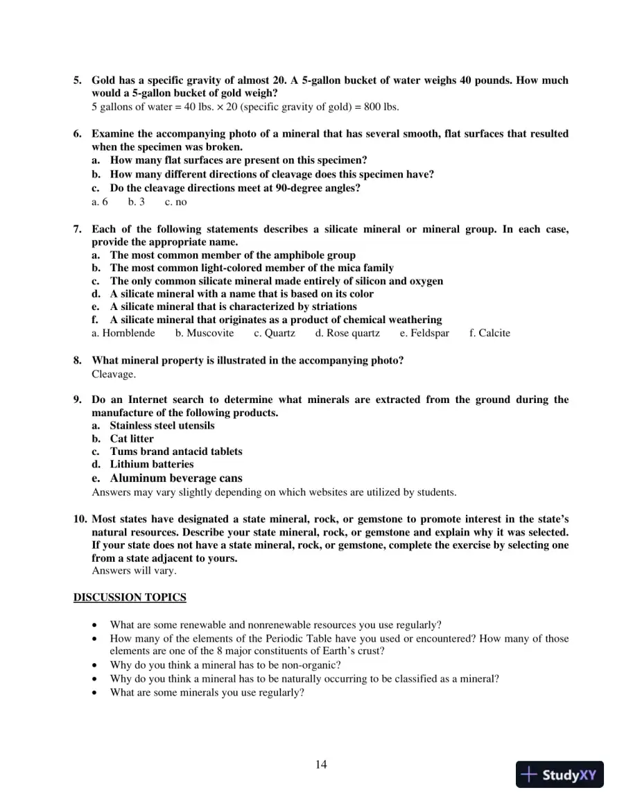 Solution Manual For Earth Science, 14th Edition, page 15