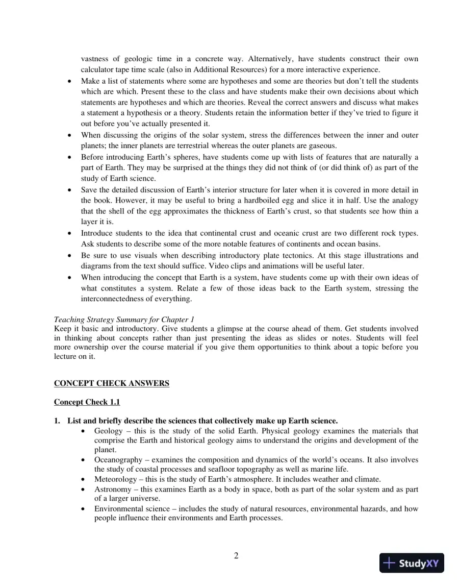 Solution Manual For Earth Science, 14th Edition, page 3