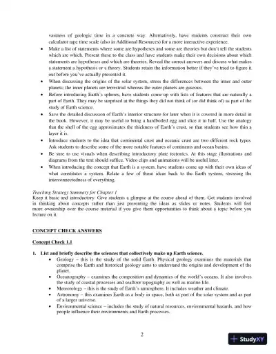 Solution Manual For Earth Science, 14th Edition - Page 3 preview image