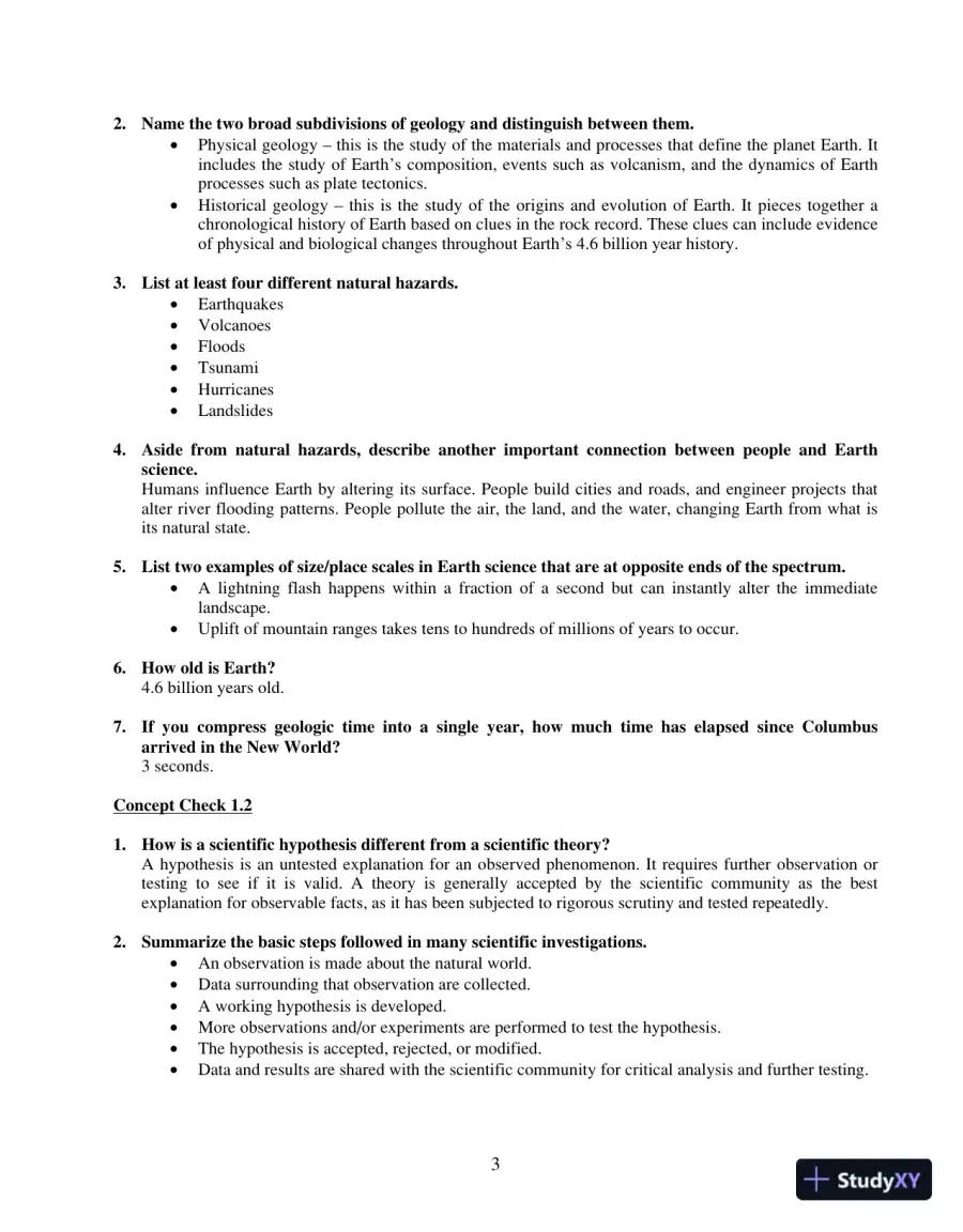 Solution Manual For Earth Science, 14th Edition, page 4