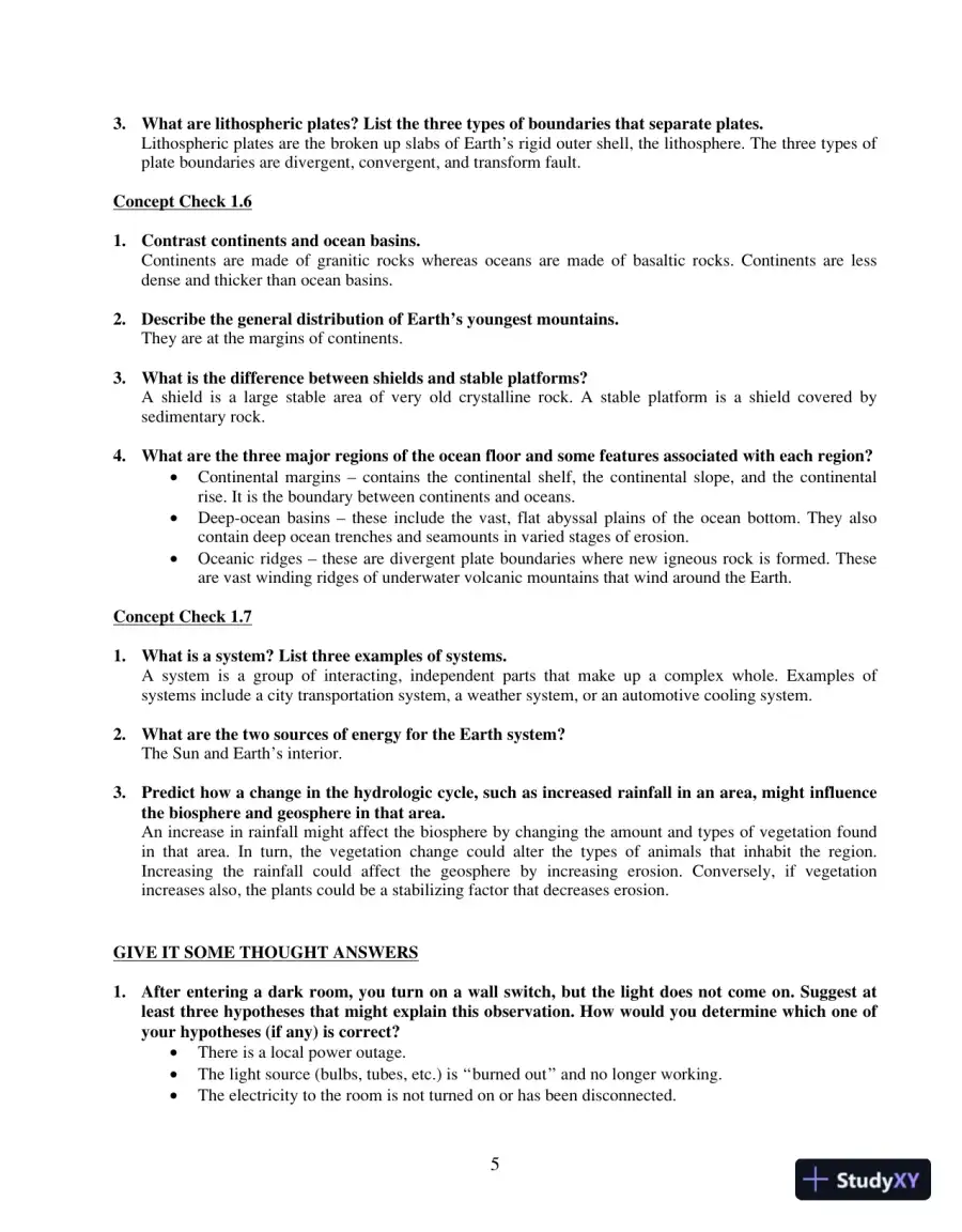 Solution Manual For Earth Science, 14th Edition, page 6