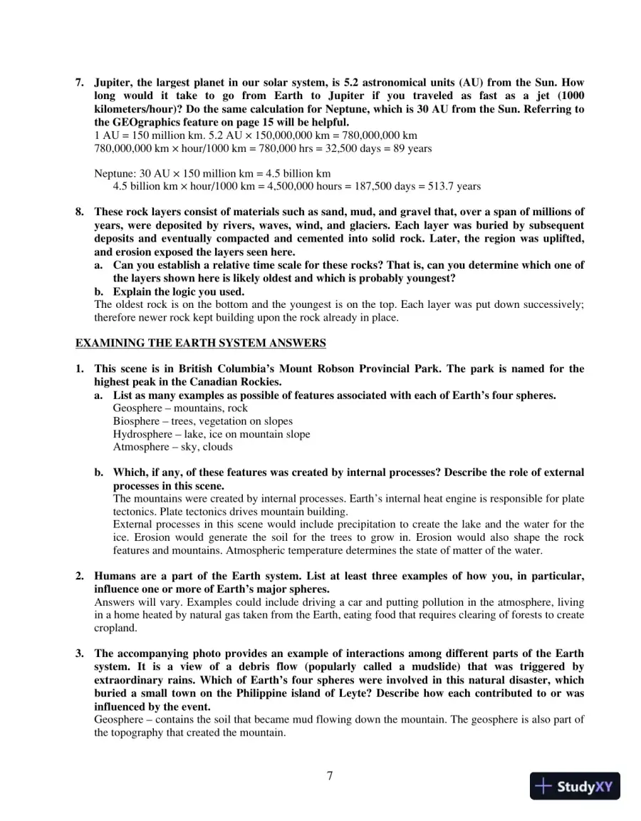 Solution Manual For Earth Science, 14th Edition, page 8