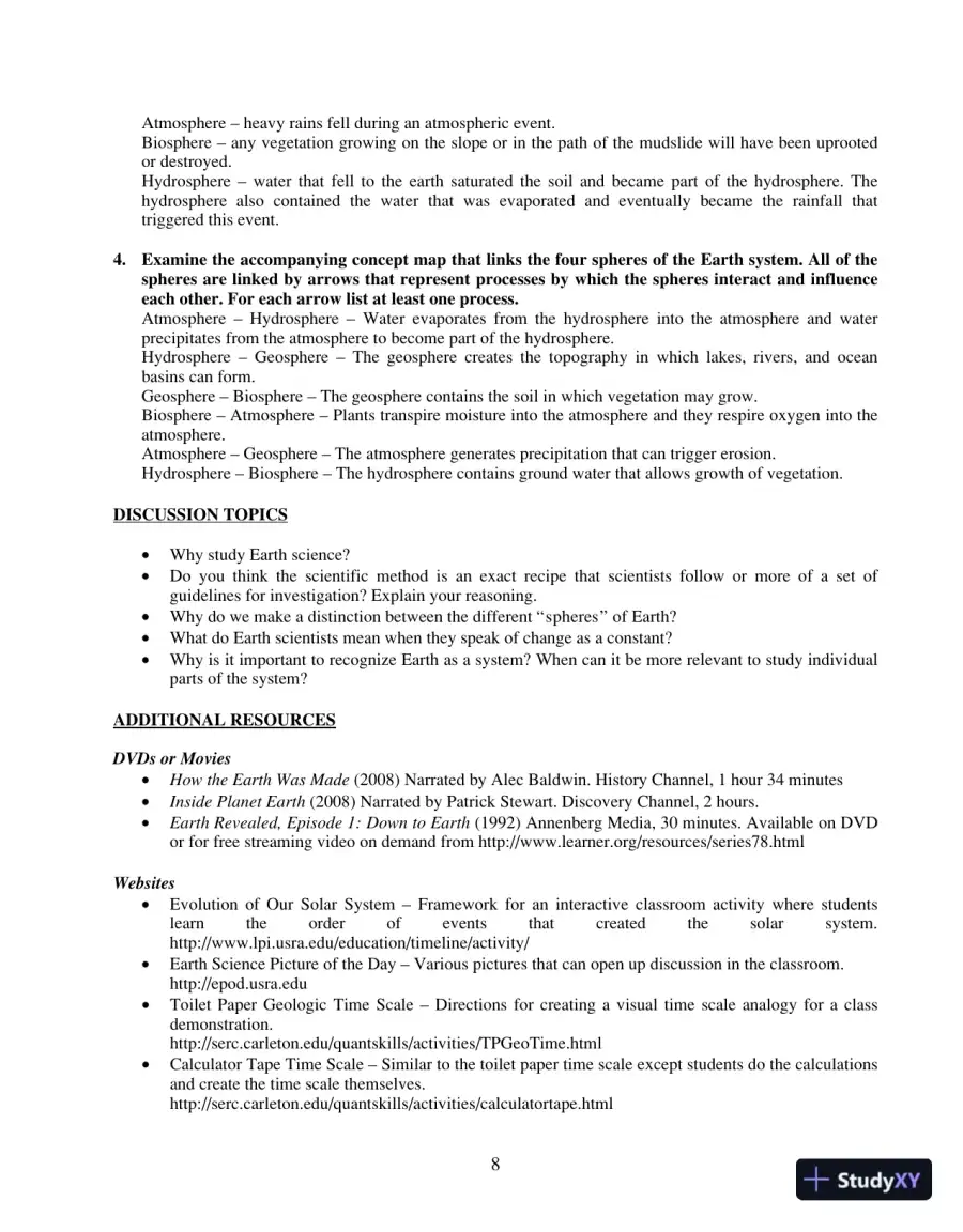 Solution Manual For Earth Science, 14th Edition, page 9