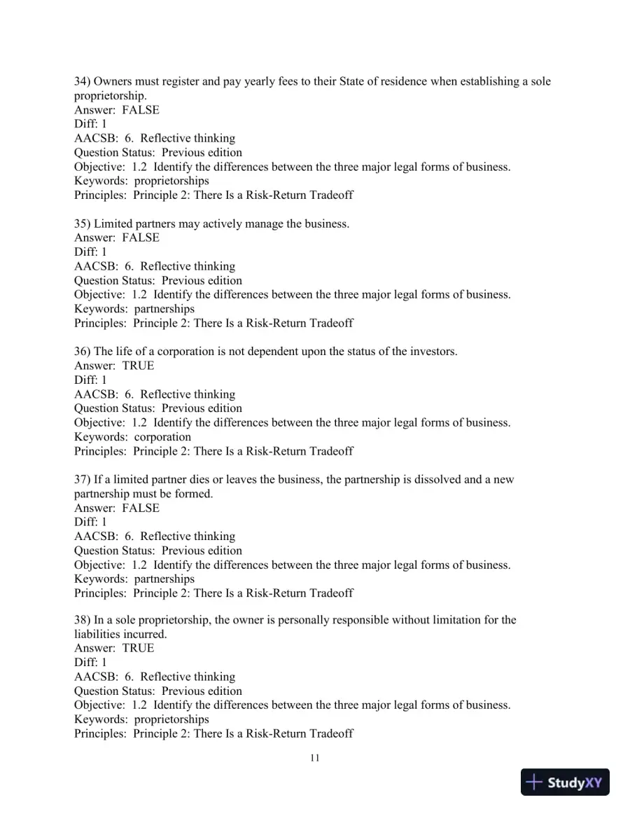 Financial Management: Principles and Applications 13th Edition Test Bank, page 12