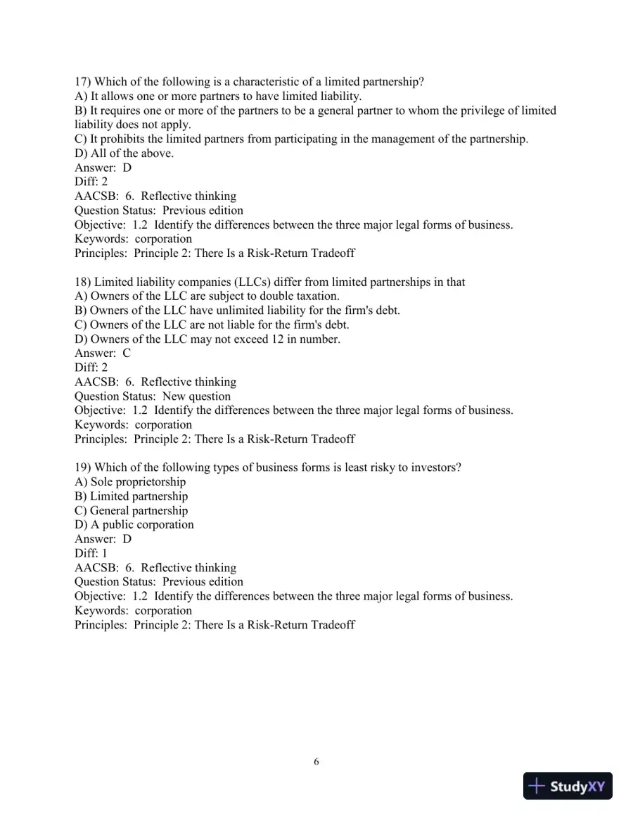 Financial Management: Principles and Applications 13th Edition Test Bank, page 7