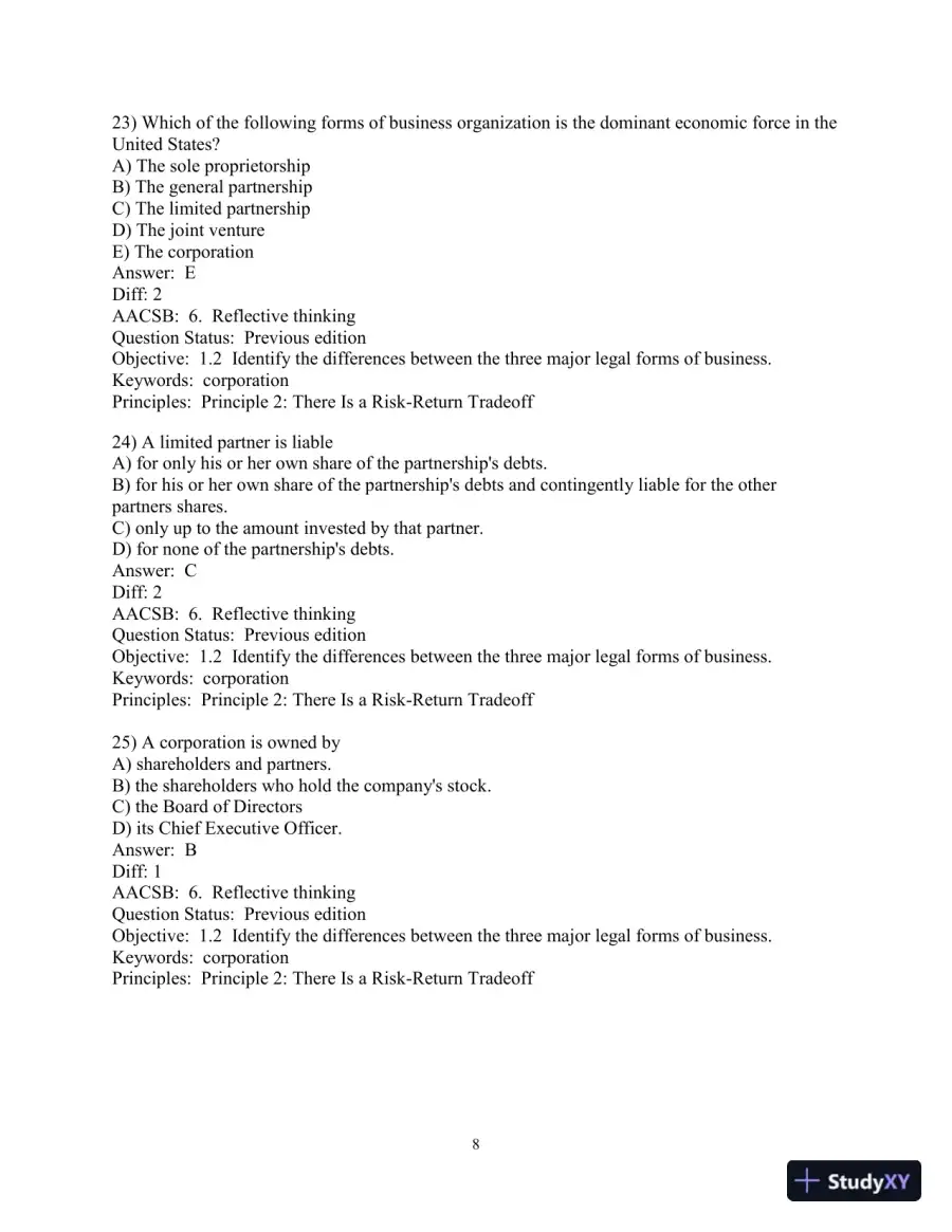 Financial Management: Principles and Applications 13th Edition Test Bank, page 9