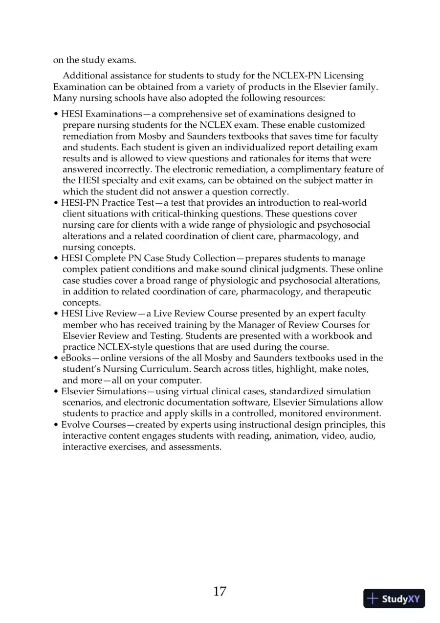 Hesi Comprehensive Review for the Nclex-Pn Examination (2017), page 18