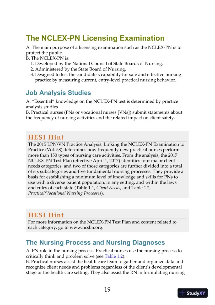 Hesi Comprehensive Review for the Nclex-Pn Examination (2017), page 20