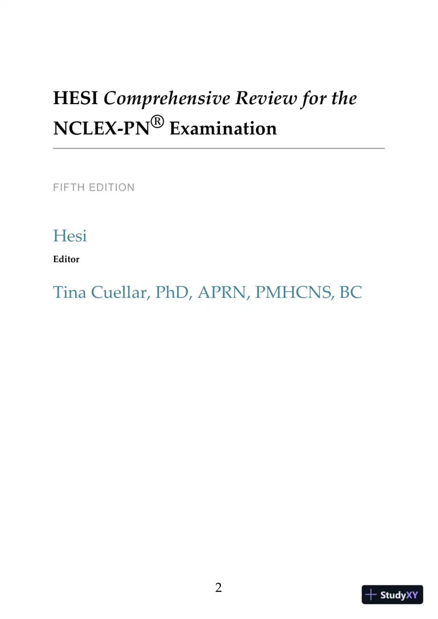 Hesi Comprehensive Review for the Nclex-Pn Examination (2017), page 3