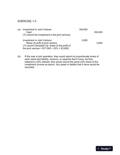 Advanced Accounting, Updated Canadian Edition Solution Manual - Page 10 preview image