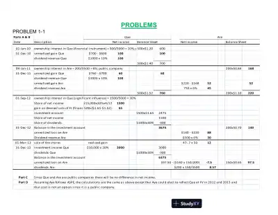 Advanced Accounting, Updated Canadian Edition Solution Manual - Page 11 preview image