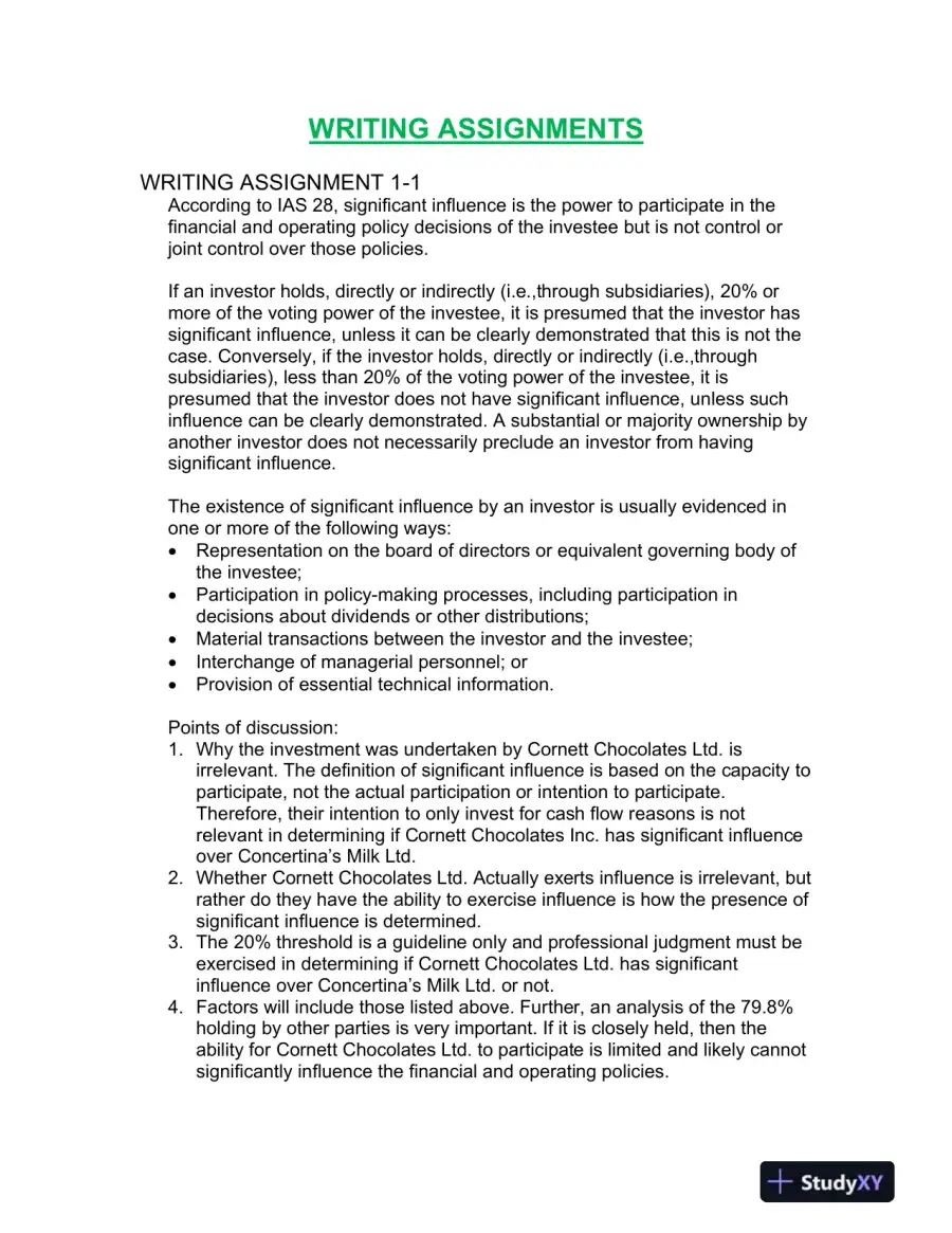 Advanced Accounting, Updated Canadian Edition Solution Manual, page 14