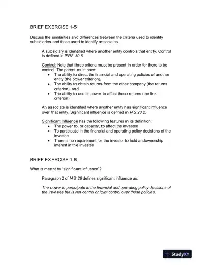 Advanced Accounting, Updated Canadian Edition Solution Manual - Page 4 preview image