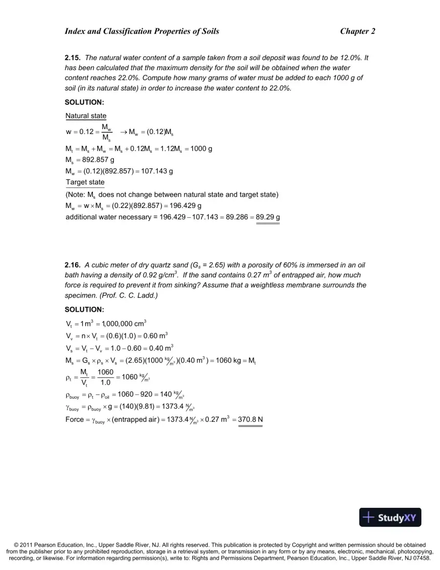 Solution Manual For Introduction To Geotechnical Engineering, An, 2nd Edition, page 10