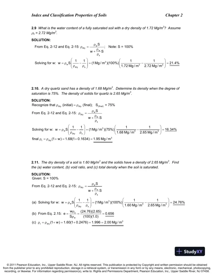 Solution Manual For Introduction To Geotechnical Engineering, An, 2nd Edition, page 8