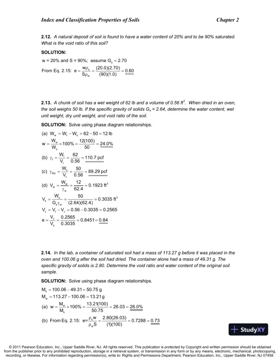 Solution Manual For Introduction To Geotechnical Engineering, An, 2nd Edition, page 9