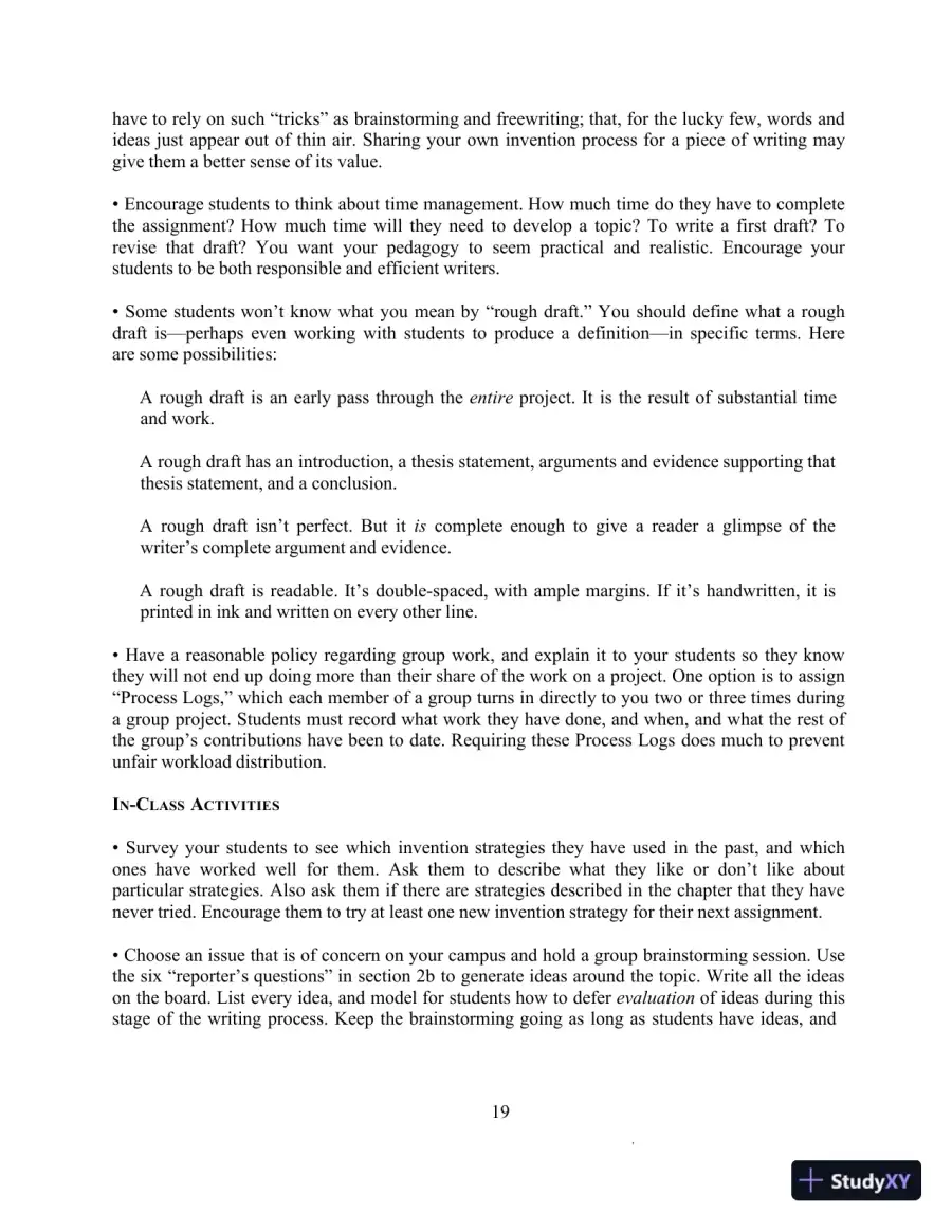 Lecture Notes for The Writer's Handbook, 6th Edition, page 21