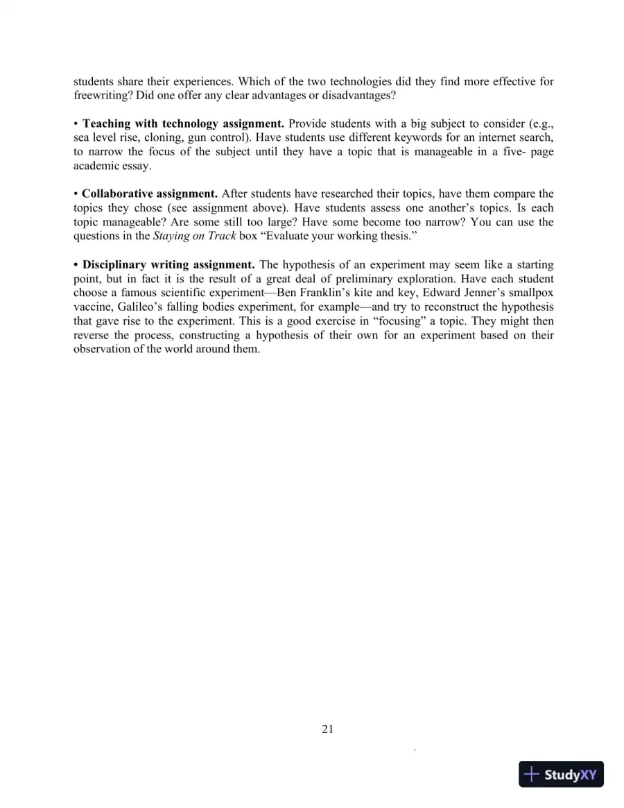 Lecture Notes for The Writer's Handbook, 6th Edition, page 23