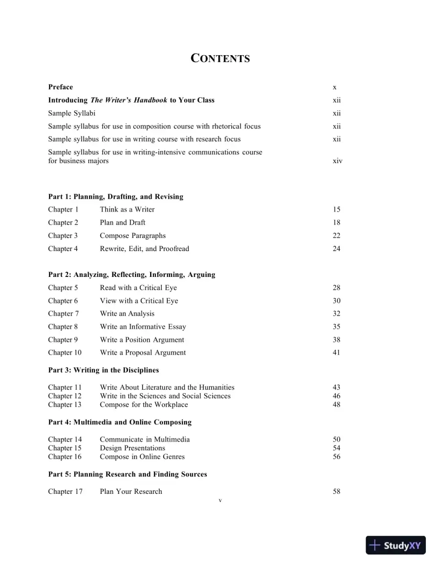 Lecture Notes for The Writer's Handbook, 6th Edition, page 3