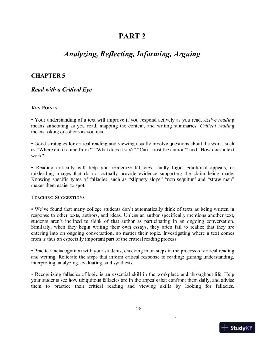 Lecture Notes for The Writer's Handbook, 6th Edition, page 30