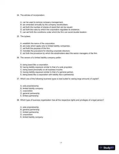 Corporate Finance, 10th Edition Test Bank - Page 9 preview image
