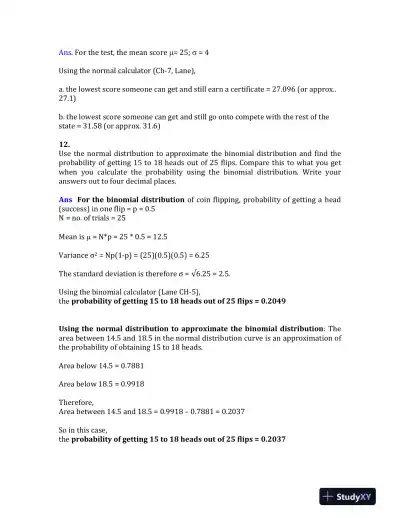 Applications of Normal Distribution in Statistical Analysis - Page 3 preview image