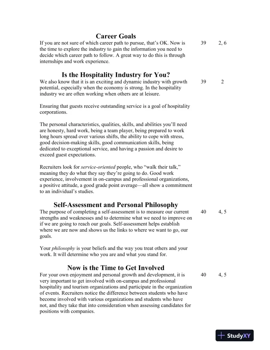 Solution Manual for Introduction to Hospitality, 7th Edition, page 11