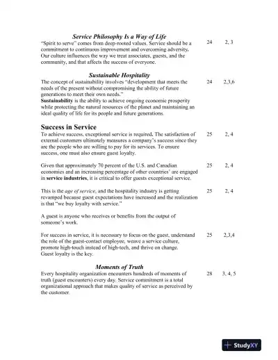 Solution Manual for Introduction to Hospitality, 7th Edition - Page 9 preview image